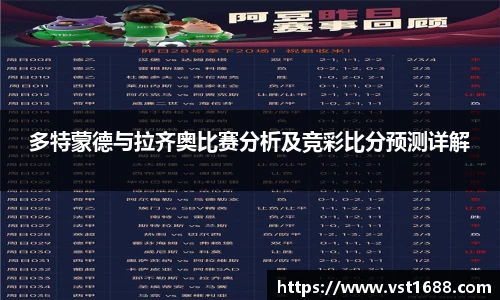 多特蒙德与拉齐奥比赛分析及竞彩比分预测详解